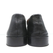 NewbarK Melanie Loafers Black Embossed Leather Size 7.5 Slip-On Flats