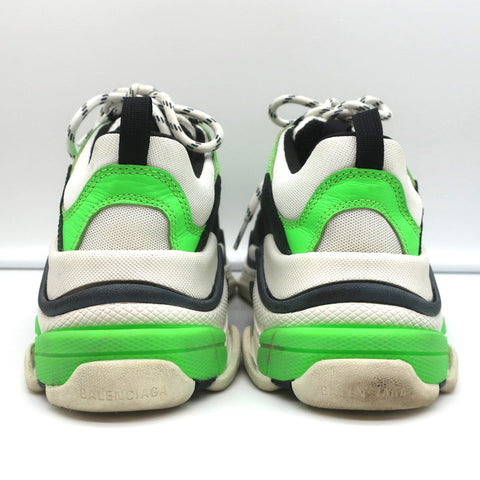 Balenciaga Triple S Sneakers White/Black/Neon Green Size 37