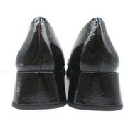Miu Miu Chain Link Loafers Black Patent Leather Size 36.5 NEW