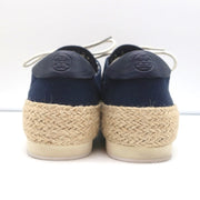 Tory Burch Platform Espadrille Sneakers Navy Canvas Size 5