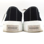 Givenchy City Low Top Sneakers Black Canvas Size 38.5