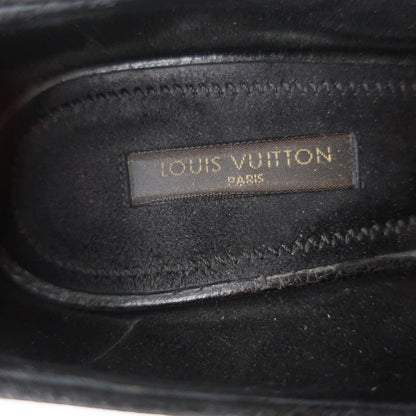 Louis Vuitton Ball Whip Crisscross Pumps Black Leather Size 35.5 Open Toe Heels