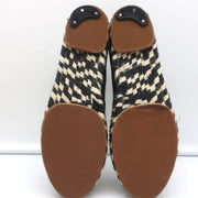 Proenza Schouler Espadrilles Black Floral Print Canvas Size 6 Slip-On Flats