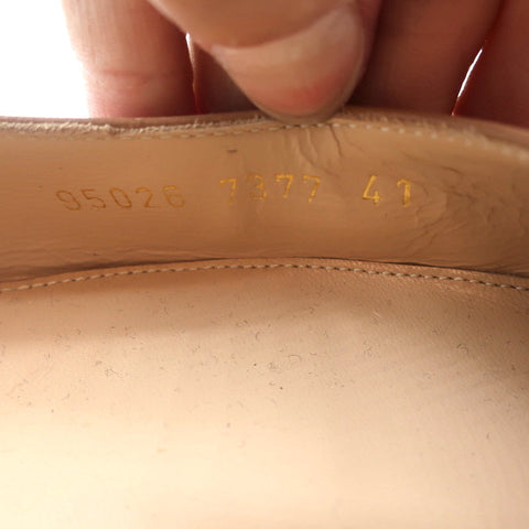 Gianvito Rossi Slingback Flats Anna Praline Leather Size 41 Pointed Toe NEW