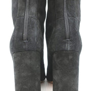 Paris Texas Mama Daily Boots Charcoal Stretch Suede Size 40 Pointed Toe