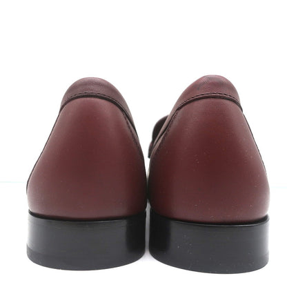 Salvatore Ferragamo Rolo Gancini Loafers Burgundy Leather Size 7.5C NEW