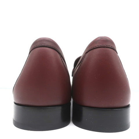 Salvatore Ferragamo Rolo Gancini Loafers Burgundy Leather Size 7.5C NEW