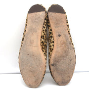 Loeffler Randall Leonie Soft Ballet Flats Leopard Print Velvet Size 9