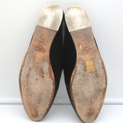 Rag & Bone Flat Mules Sabine Black Suede & Leather Size 41