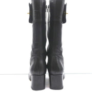Coach Onnette Turn Lock Boots Black Leather Size 6