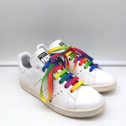 Stella McCartney x Stan Smith Vegan Sneakers White/Rainbow Size 5.5