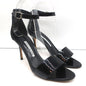 Manolo Blahnik Tres Ankle Strap Sandals Black Patent Leather Size 39
