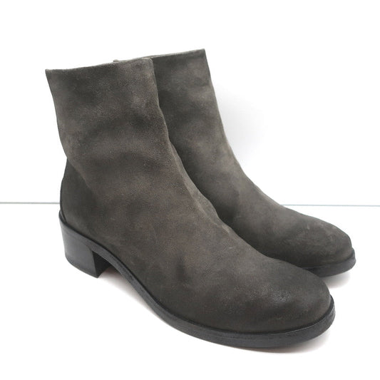 Marsell Listo Ankle Boots Gray Suede Size 39 NEW