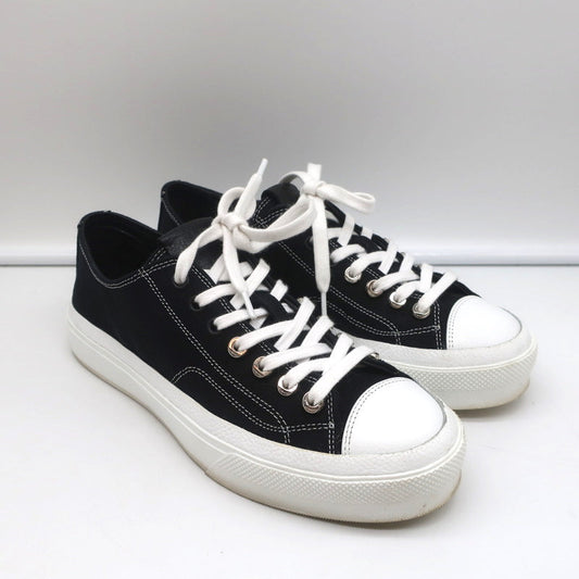 Givenchy City Low Top Sneakers Black Canvas Size 38.5